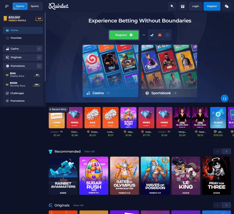 Rainbet: Elite Bitcoin Casino with Large Bonus Offers & Crypto Incentives
